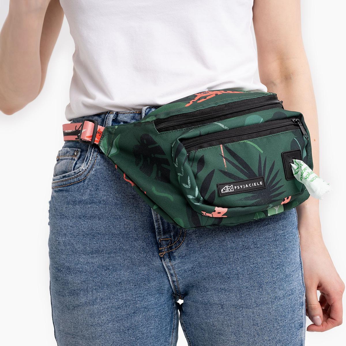  Fanny pack with patterned belt "Welcome to the jungle"