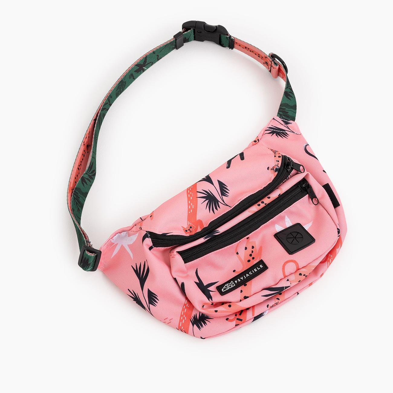 Fanny pack with patterned belt "Pink Panther"