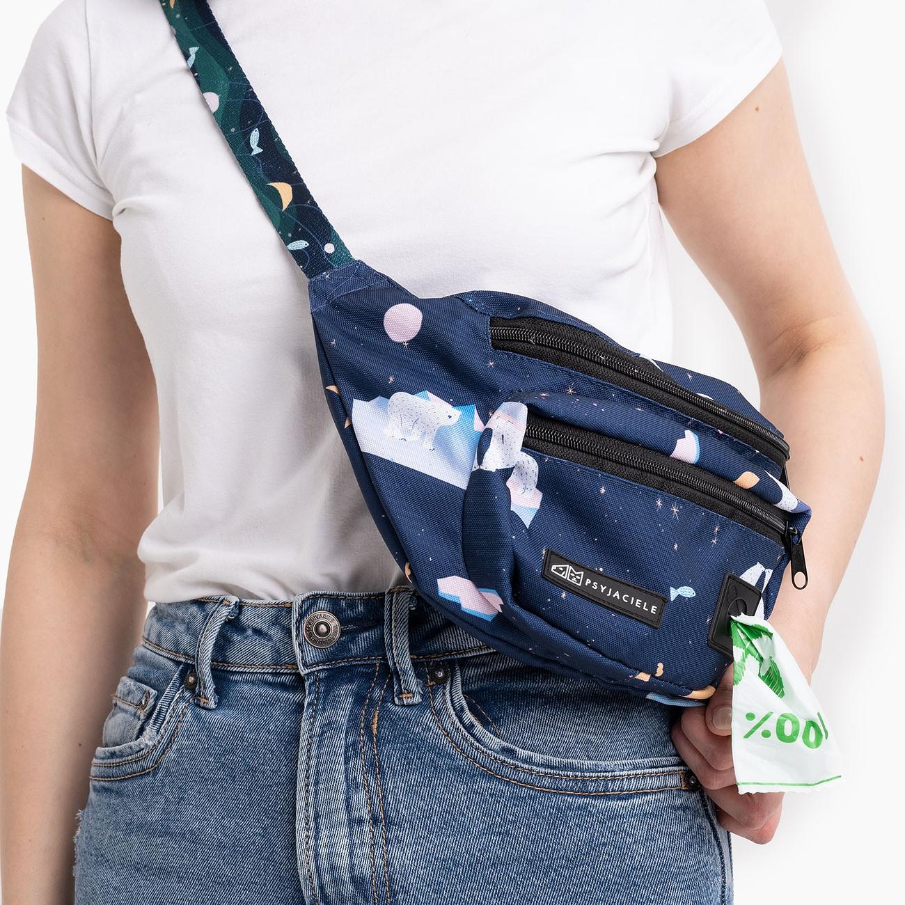 Fanny pack with pattern belt "Polar pattern"