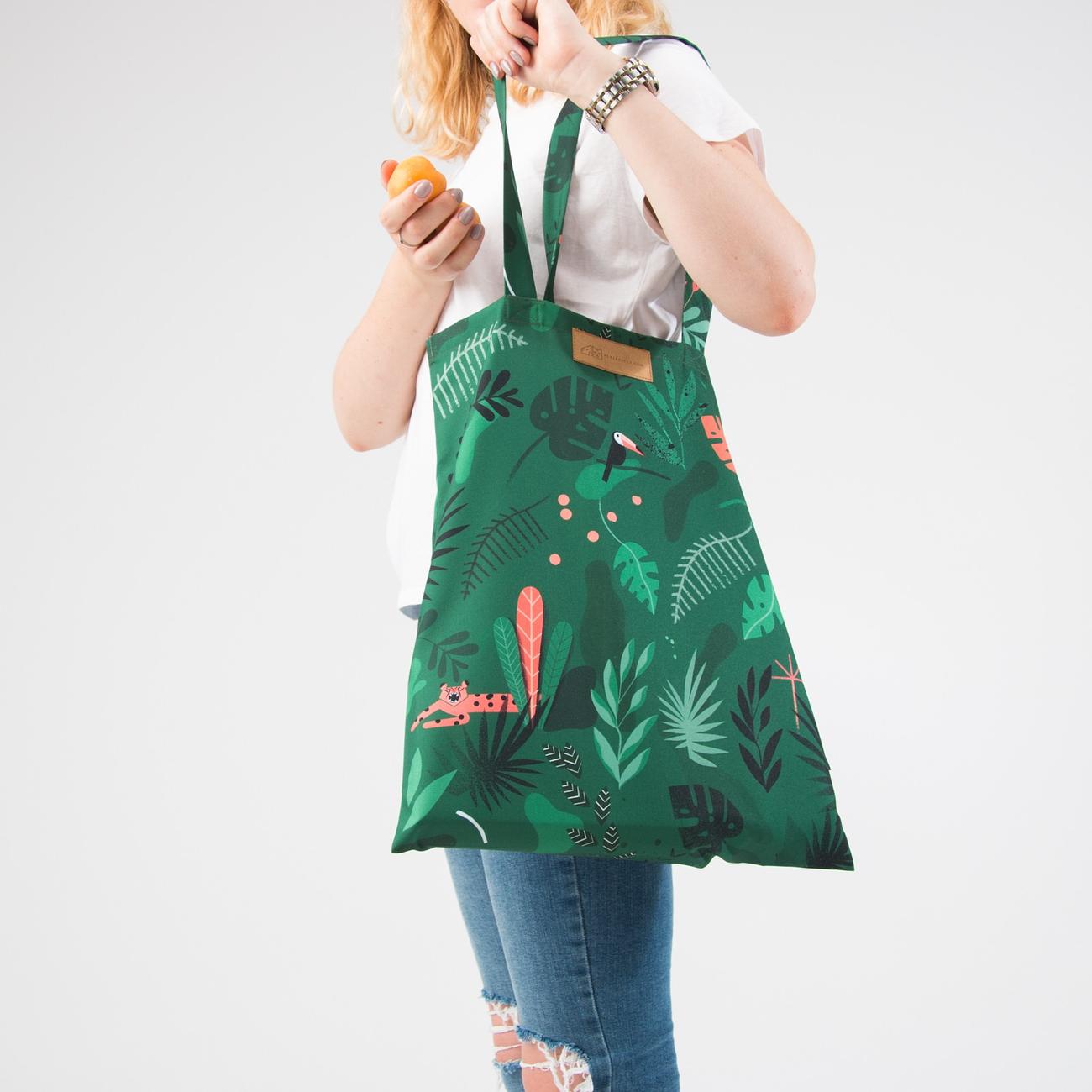 Reusable bag "Welcome to the jungle"