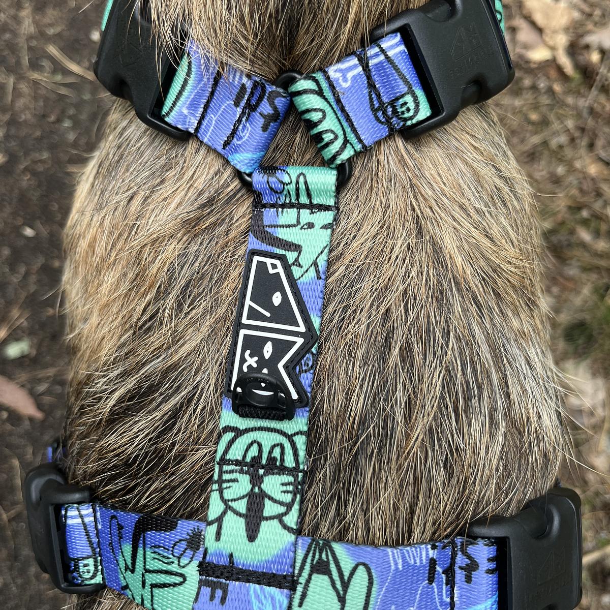 Stay-on guard harness "Walk or treat"