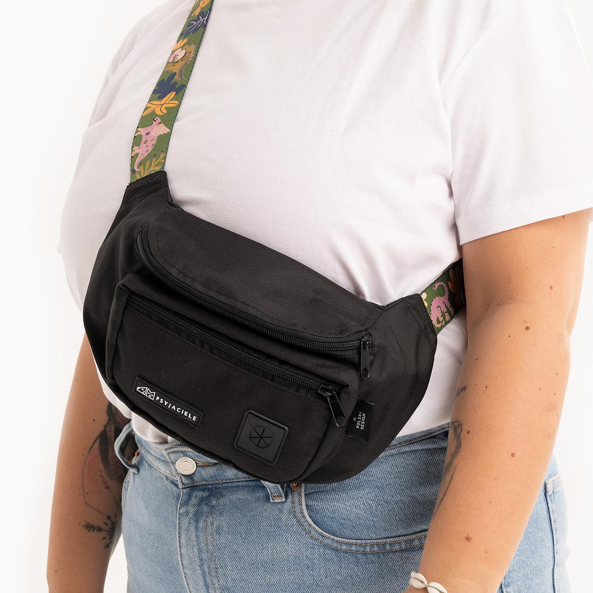 Black fanny pack "Doggosaurus"