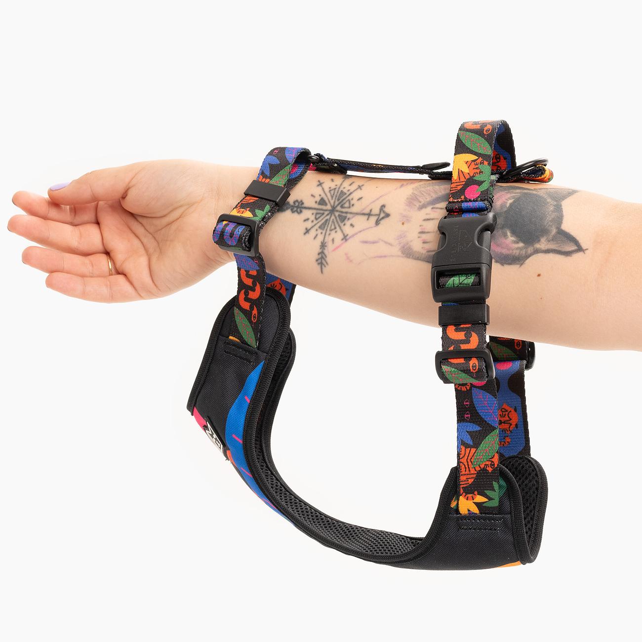 Dog or cat pressure free harness "Eye of the tiger"