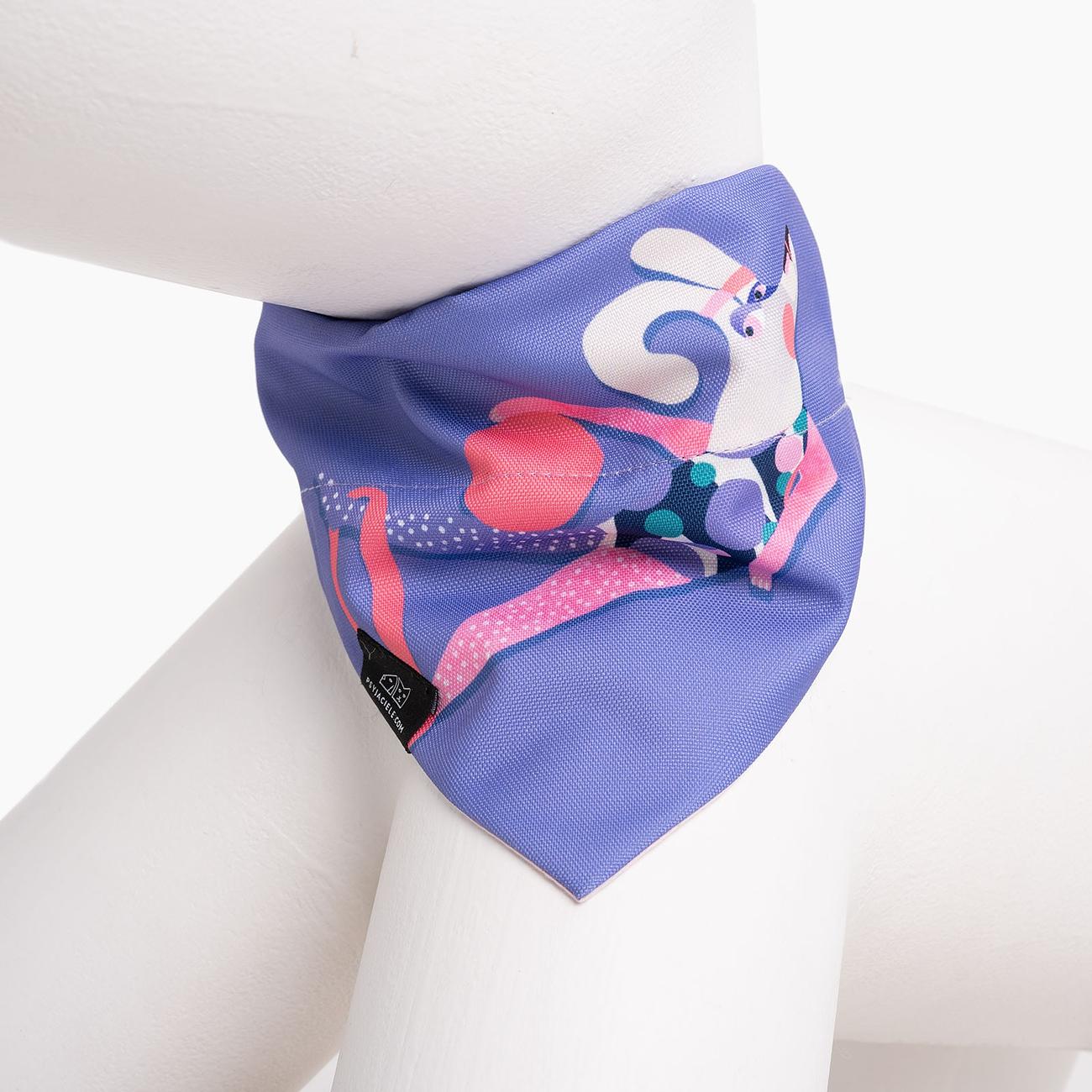 Bandana "Downward dog" collar