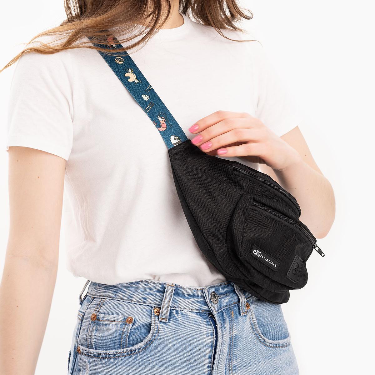 Balck fanny pack "Doggomaki"