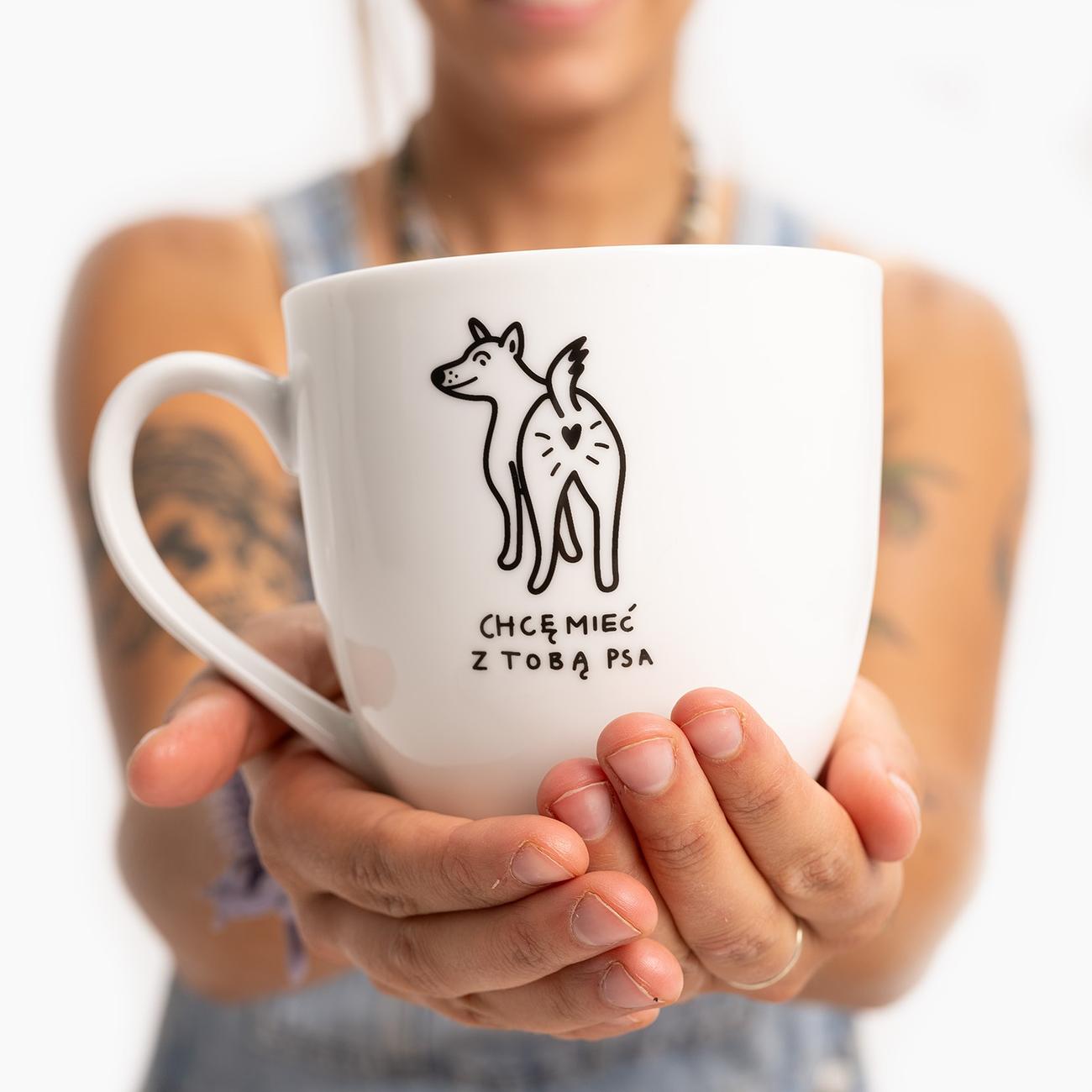 Mug" I want to have a dog with you"