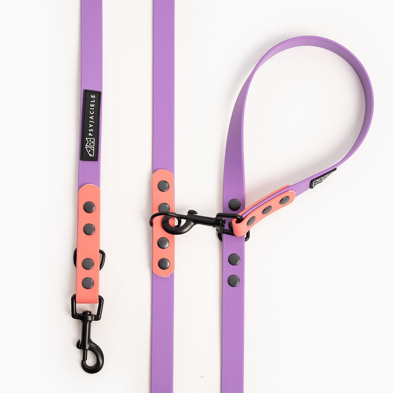 "Lilac with Coral" Biothane® leash