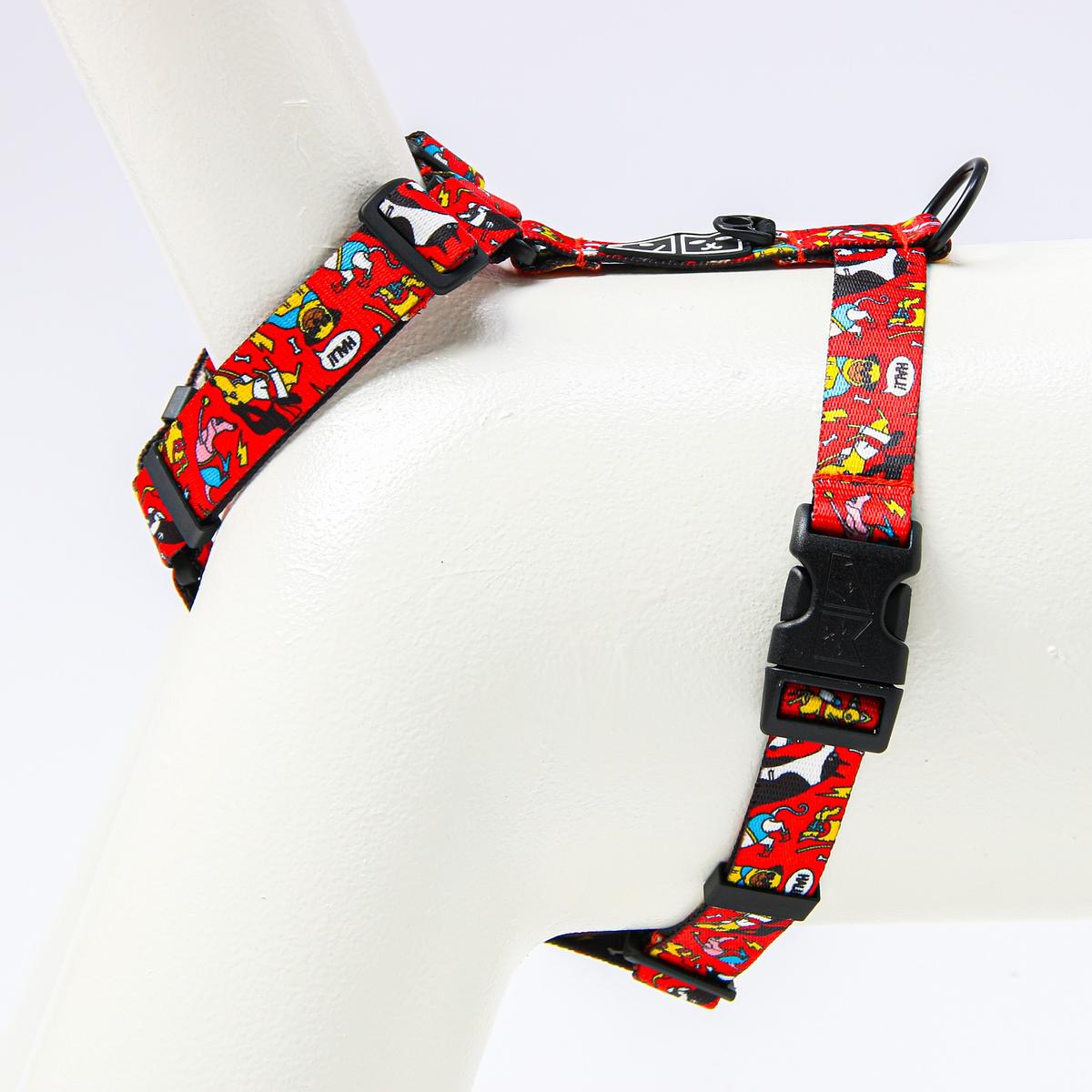 Stay-on guard harness "Woof for the better world"