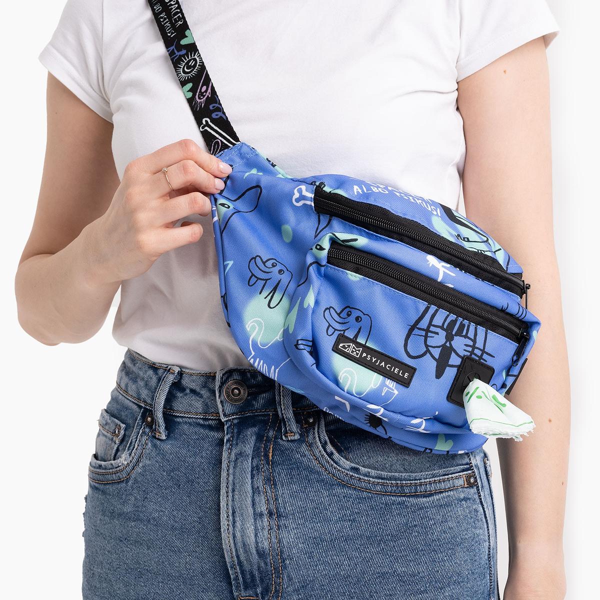 Fanny pack with patterned belt "Walk or treat"