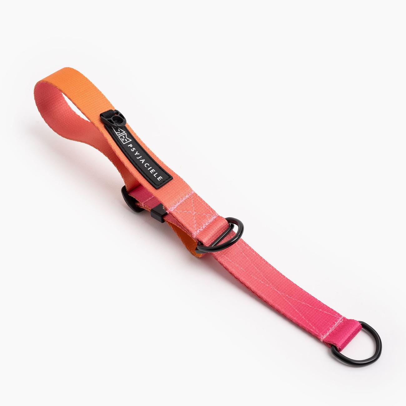 Half-clamp collar "Under my ombrella" orange