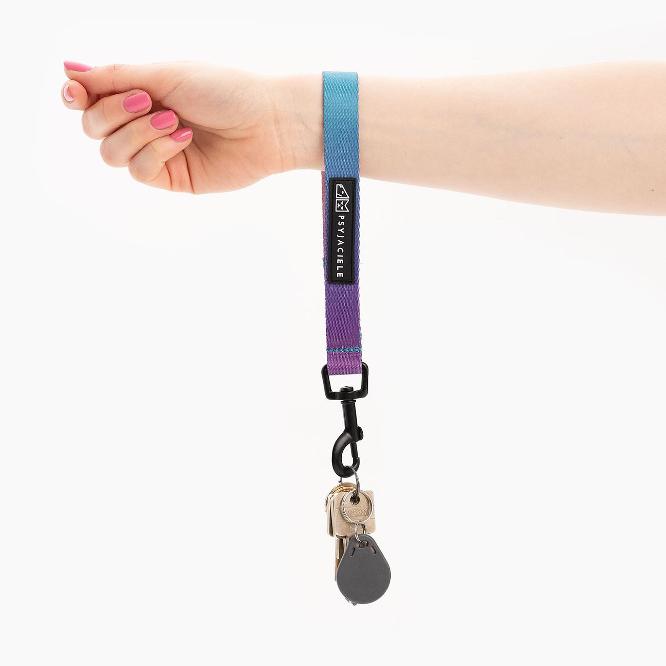 "Under my ombrella" turquoise Key chain