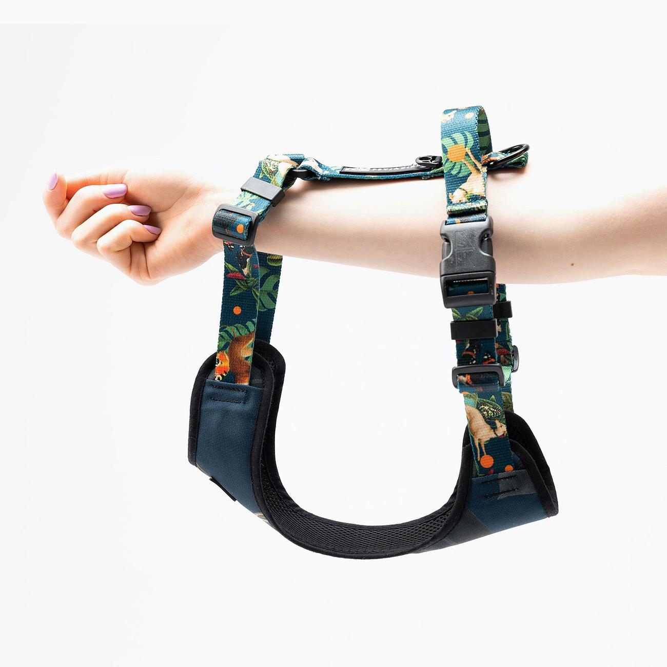 Stay-on pressure-free harness "Doggolage"